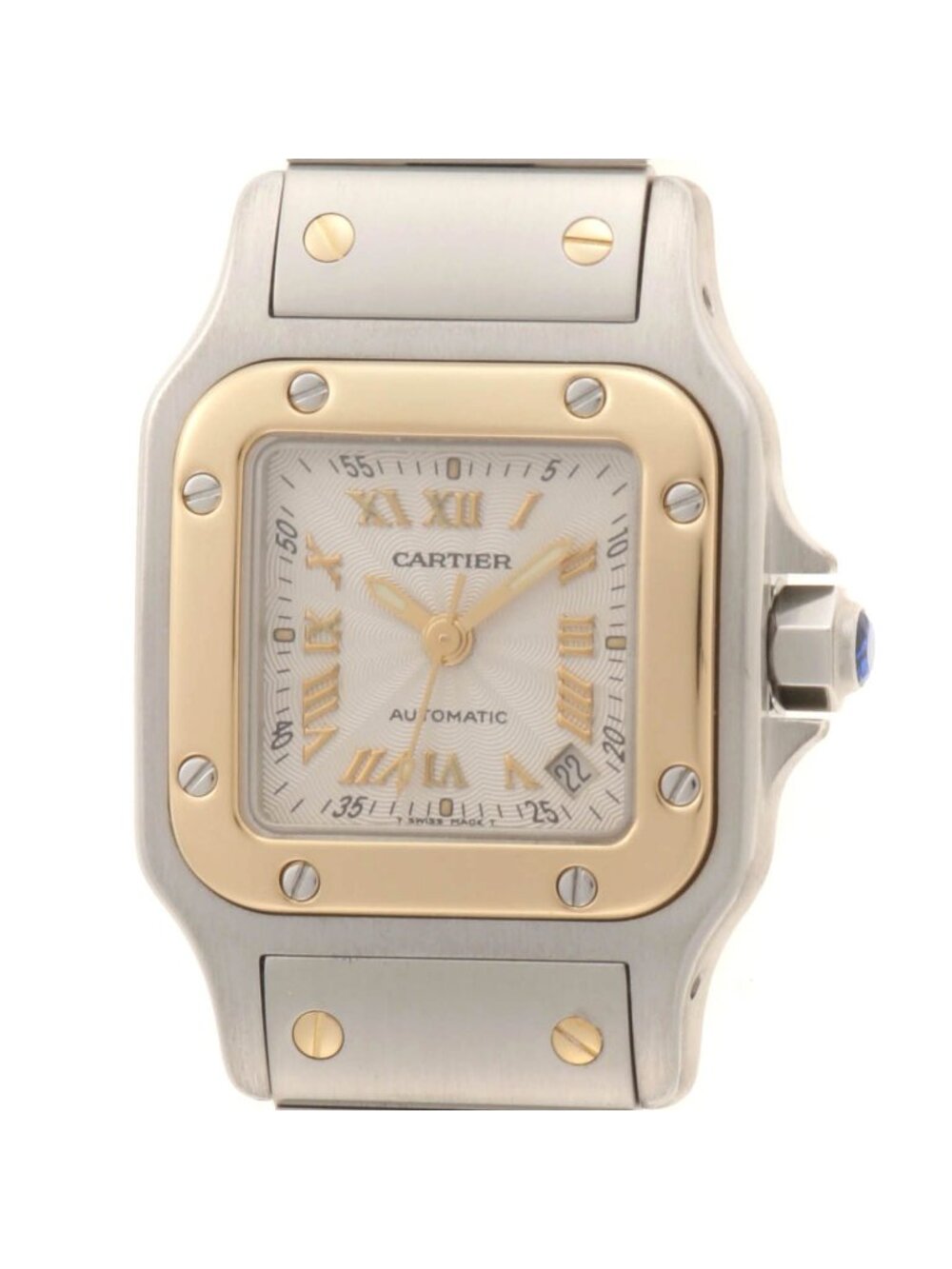 Cartier Watch Santos Galbee Silver Stainless Steel Automatic
